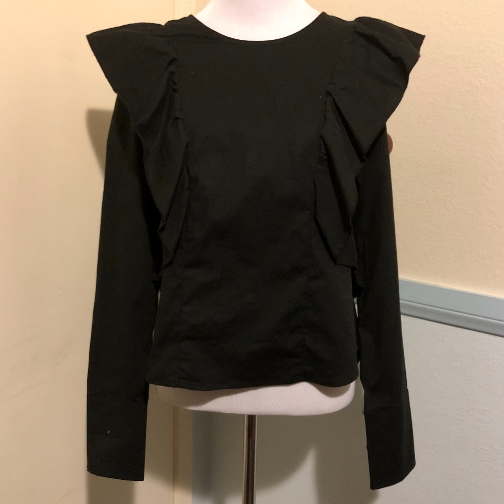 NWT ANTHROPOLOGIE DREW RUFFLE BLOUSE